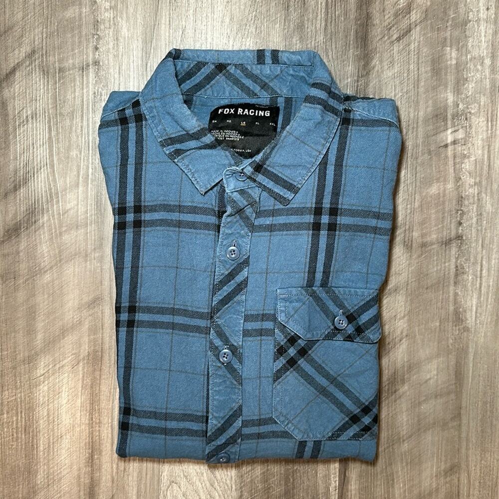 Fox Racing Flannel Long Sleeve Button Down - Large